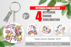 Keychain Candy Unicorn Summer Product Image 1