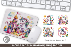 Mouse Pad Candy Unicorn Summer Product Image 1