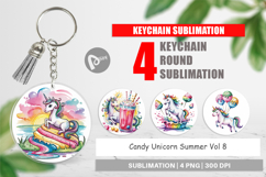 Keychain Candy Unicorn Summer Product Image 1