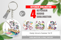 Keychain Candy Unicorn Summer Product Image 1