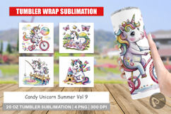 Tumbler Candy Unicorn Summer Product Image 1