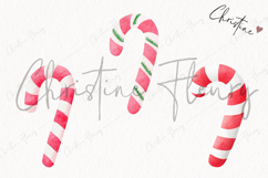 Cute Christmas Candy Cane Clipart | Christmas PNG Product Image 3