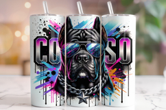 Cane Corso Tumbler Wrap Sublimation, Dog Mom Tumbler, Dog Product Image 1