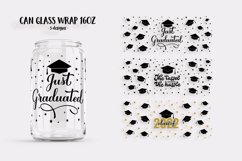 Graduation can glass wrap SVG. Funny graduate glass can Product Image 2