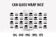 Graduation Can Glass Wrap SVG. Graduate Glass Can Design 136 Product Image 1