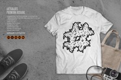 Cannabis elegance hashtag with weed smoke outline Product Image 1