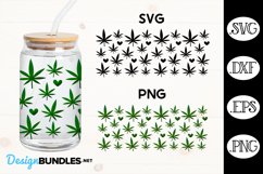 Cannabis Wrap For Libbey Can Glass SVG | Cannabis SVG Product Image 1