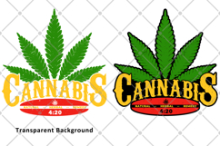 Cannabis 420 Weed Leaf Marijuana Png T-shirt Sublimation Product Image 2