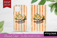 Cantaloupe Vintage Fruit Phone Case PNG Summer Case PNG Product Image 1
