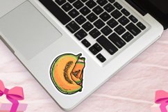 Cantaloupe Sticker Clipart Bundle Product Image 4