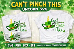 Can’t Pinch This Unicorn SVG | St Patrick’s Day SVG Cut File Product Image 1