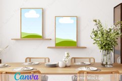 Mock up, Frame mockup in interior, Canva Mockup Product Image 1