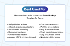 Canva Editable Book Mockup Templates Bundle Product Image 4
