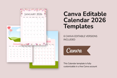 2026 Canva Photo Calendar Printable Template Product Image 2