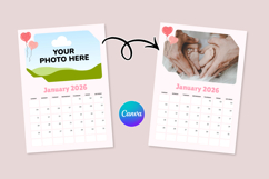 2026 Canva Photo Calendar Printable Template Product Image 3
