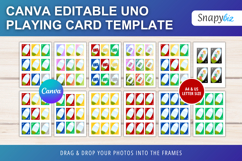UNO Board Game Photo Party Card Canva Editable Template Product Image 2