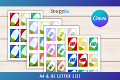 UNO Board Game Photo Party Card Canva Editable Template Product Image 6