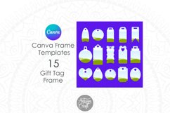 Editable Canva Gift Tag Frame Template as digital download 