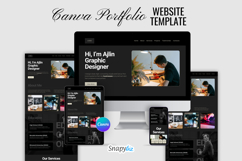 Canva Portfolio Website Editable Template Product Image 11