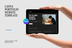 Canva Portfolio Website Editable Template Product Image 1