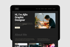 Canva Portfolio Website Editable Template Product Image 8