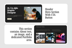 Canva Portfolio Website Editable Template Product Image 6