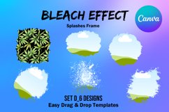 Canva Frame Template Bleach Effect SetD Splash Fill Your Own Product Image 1