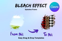 Canva Frame Template Bleach Effect SetD Splash Fill Your Own Product Image 2