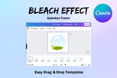 Canva Frame Template Bleach Effect SetE Splash Fill Your Own Product Image 3