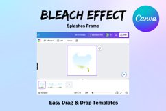 Canva Frame Template Bleach Effect SetH Splash Fill Your Own Product Image 3
