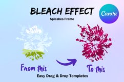 Tie Dye Canva Frame Template Effect Fill Your Own Set L Product Image 2