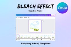 Tie Dye Canva Frame Template Effect Fill Your Own Set L Product Image 3