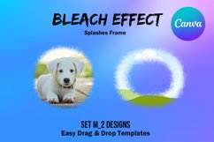 Canva Frame Template Bleach Effect Fill Your Own Set M Product Image 1