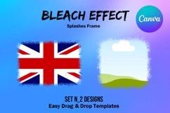 Canva Frame Template Bleach Effect Fill Your Own Set N Product Image 1