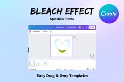 Canva Frame Template Bleach Effect Fill Your Own Set P Product Image 2