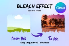 Canva Frame Template Bleach Effect Fill Your Own Set S Product Image 2