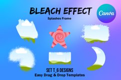 Canva Frame Template Bleach Effect Fill Your Own Set T Product Image 1