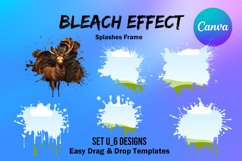 Canva Frame Template Bleach Effect Fill Your Own Set U Product Image 1