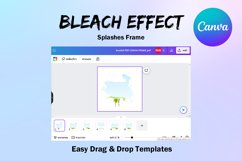 Canva Frame Template Bleach Effect Fill Your Own Set U Product Image 3