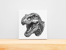 Tyrannosaurus Rex Face Outline Product Image 9