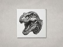 Tyrannosaurus Rex Face Outline Product Image 8