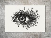 Floral Eye Blackwork Product Image 8