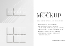 4:5 Canvas Mockup Single &amp; Sets 2-6 Vertical Canvas Mockups Product Image 10