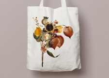 Hand-Painted Autumn Floral Watercolor Bouquet Product Image 6