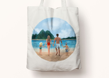 Beach Family People Clipart| Sublimation design | Hand drawn Product Image 6