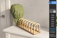Cap Rack Laser Cut | Wooden Cap Storage | Hat Holder Laser Product Image 1