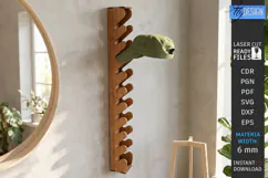 Cap Rack Laser Cut | Wooden Cap Storage | Hat Holder Laser Product Image 1