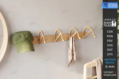 Cap Rack Laser Cut | Wooden Cap Storage | Hat Holder Laser Product Image 1