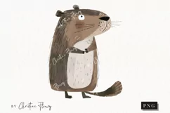 Woodland Capybara Clipart | Animal PNG Product Image 1