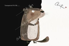 Woodland Capybara Clipart | Animal PNG Product Image 2